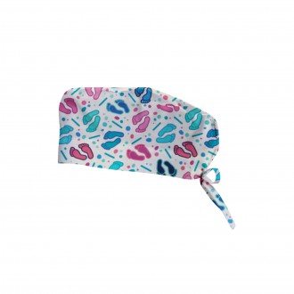 GORRO Tela Pies/blanco T. S