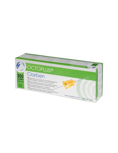 Aguja Octoplus 30G extracorta 0,3 x 16 mm. (100 uds.)