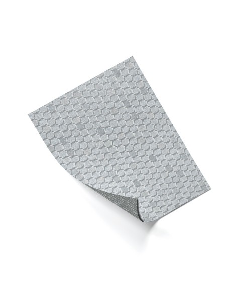 FLEX HEXAGON Plata 2 mm. 100x75 cm.