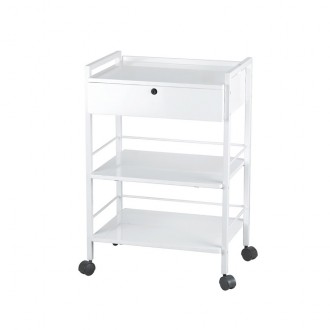 Carrito metálico con cajón...