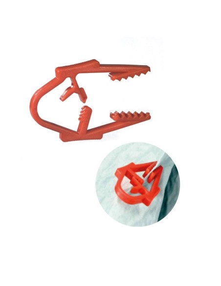 Clamp para campos quirúrgicos estéril (60 uds)