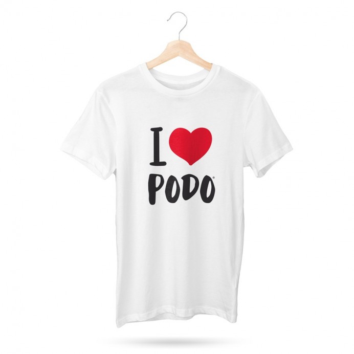 Camiseta I LOVE PODO algodón 100%