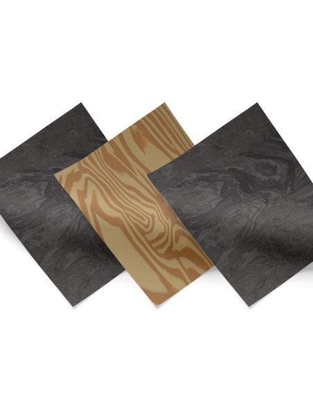 3 x 2 COMBINACION PODOTIL Wave Negro, Marrón 2 mm