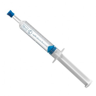 Jeringa con gel estéril...