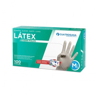GUANTES Látex Con Polvo...