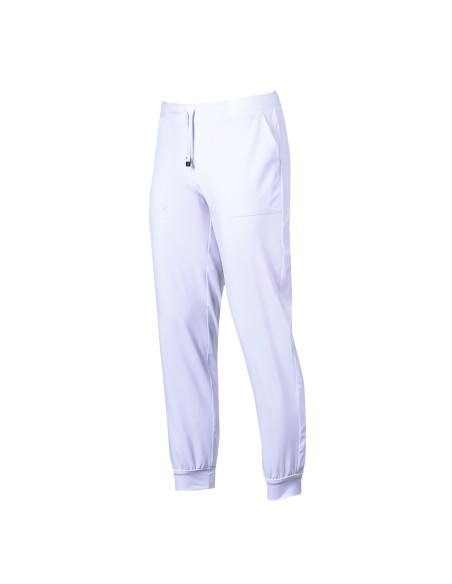 Pantalón Microfibra Unisex Jogger Blanco