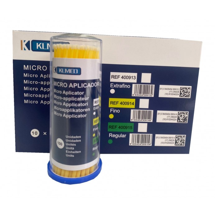 Bastoncillo aplicador Verdes 100 uds.