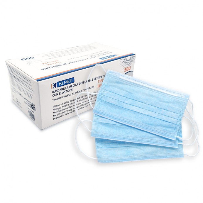 Mascarilla quirúrgica Tipo IIR azul...