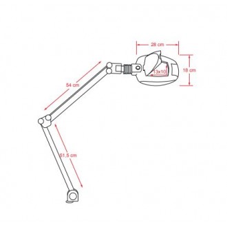 Lámpara LUPA LED 5 diop.... 2