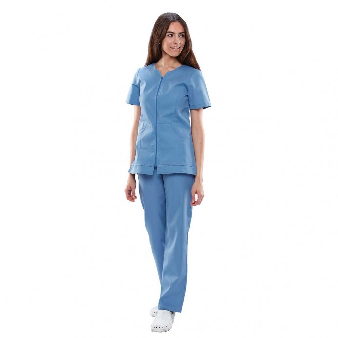 Chaqueta Mujer con cremallera Azul T.XL