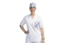 Casaca Unisex Blanco con Bolsillo Pies