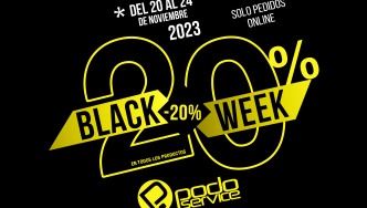 ¡Disfruta de la Black Week en PodoService.es con Descuentos del 20% en Todo!