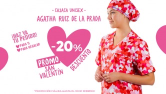 San Valentín con Estilo: Casaca y Gorro de Cirugía Cuore de Agatha Ruiz de la Prada en Podoservice